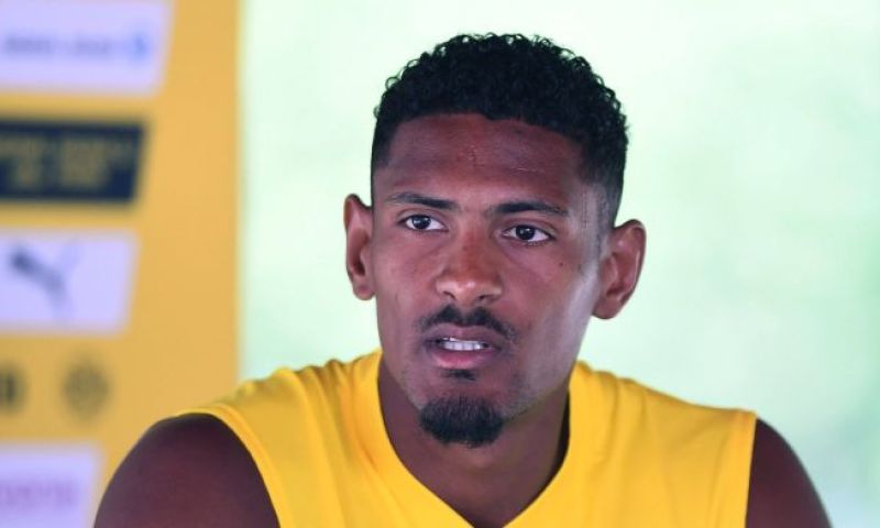 Sébastien Haller heeft zijn eerste stappen op het trainingsveld van Dortmund gezet