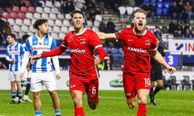 AZ wint met 0-2 van sc Heerenveen in de Eredivisie