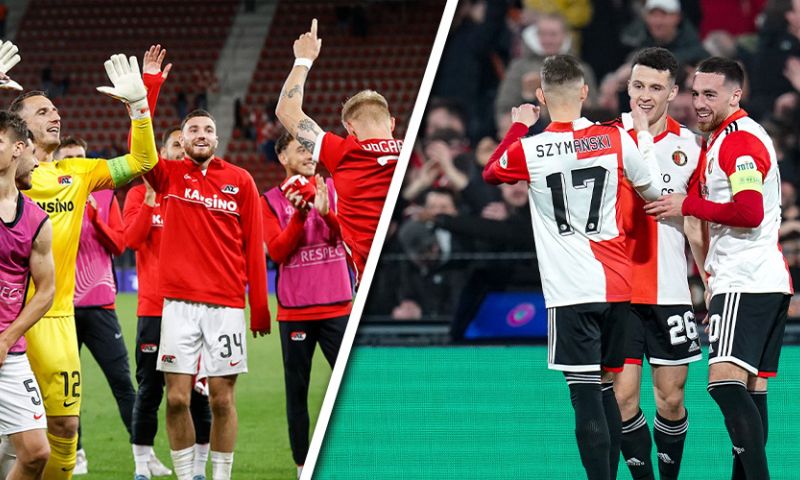 Lotingen Champions League, Europa League en Conference League met AZ en Feyenoord