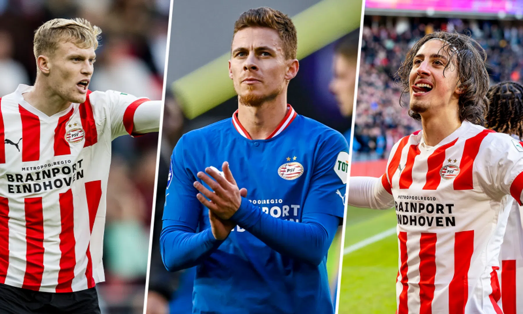 Silva, Hazard, Branthwaite en Savio lopen bij PSV uit contract