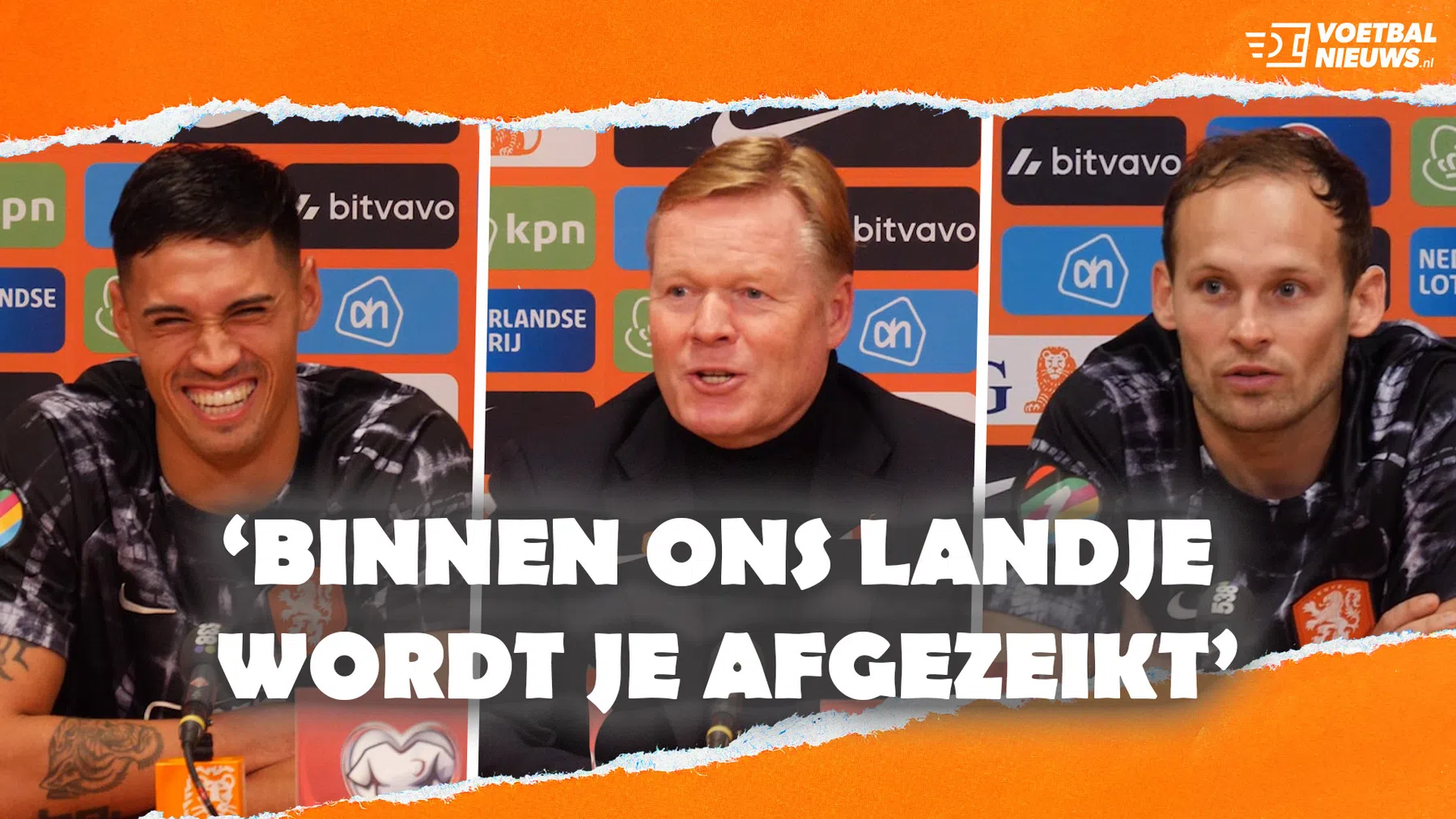 Beleef de persconferentie van Oranje na het behalen van EK-ticket