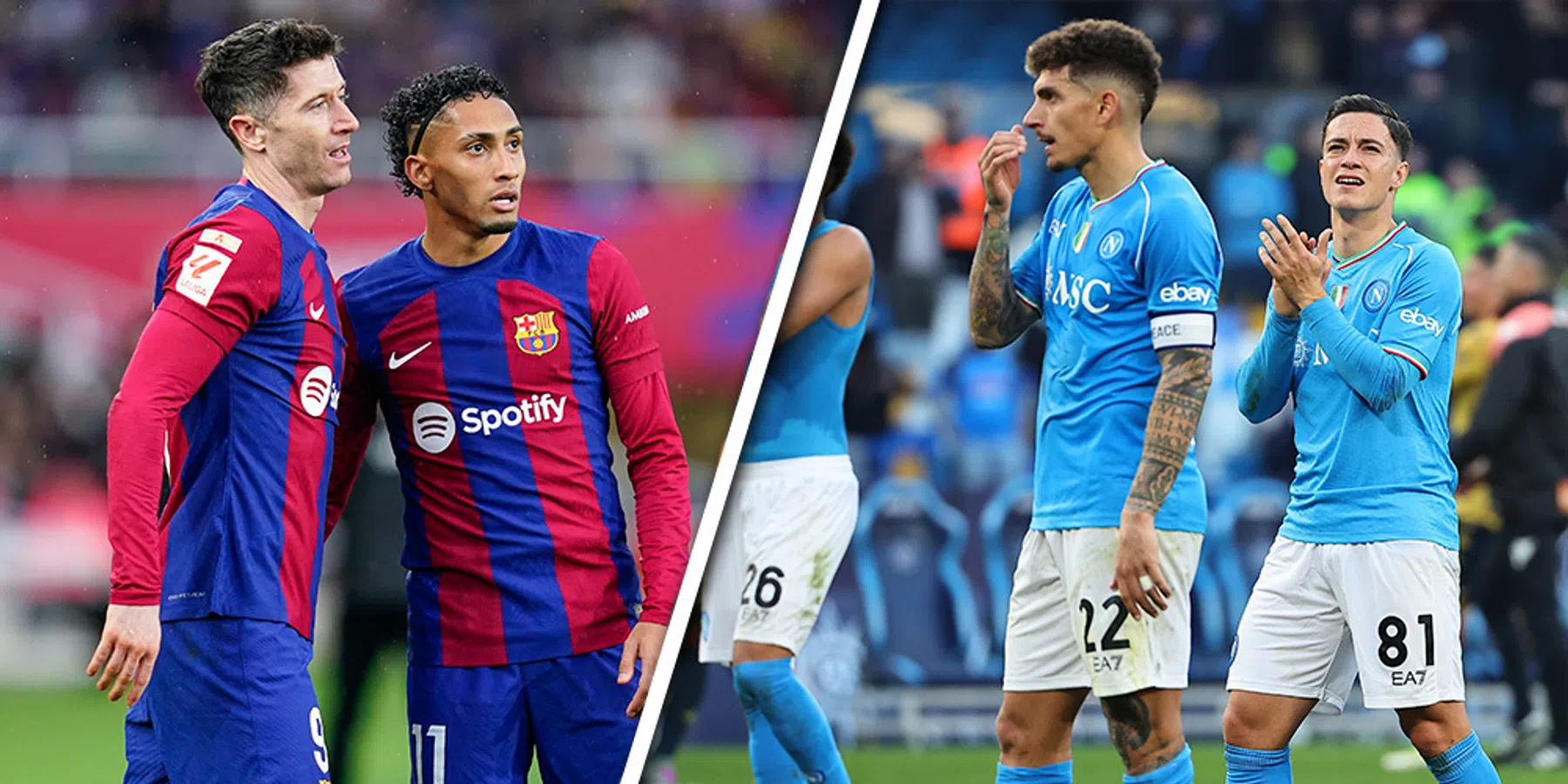 Waar en hoe laat wordt FC Barcelona - Napoli in de Champions League uitgezonden?