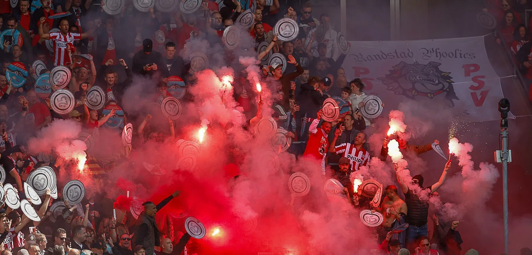 Dit is het aantal fans van PSV dat wordt verwacht in Eindhoven